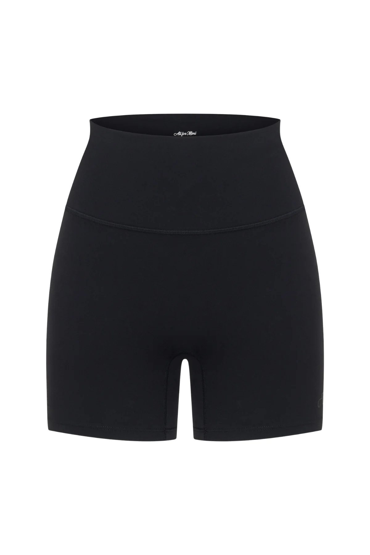 Black Subtle Scrunch Bike Short 4" - Image 7