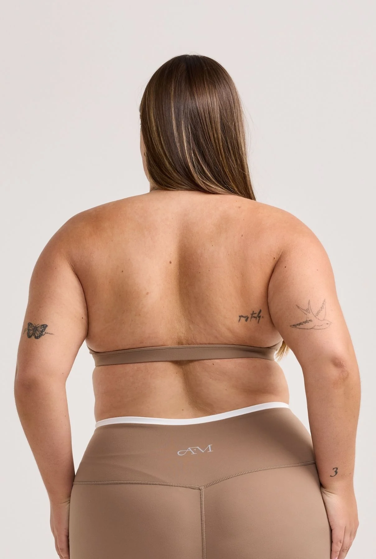 Latte Layered Micro Halter Crop - Image 10