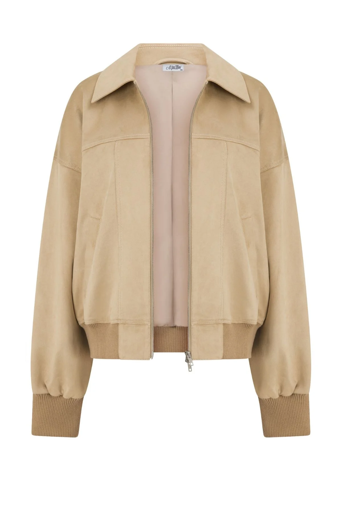Sand Faux Suede Harper Jacket - Image 16