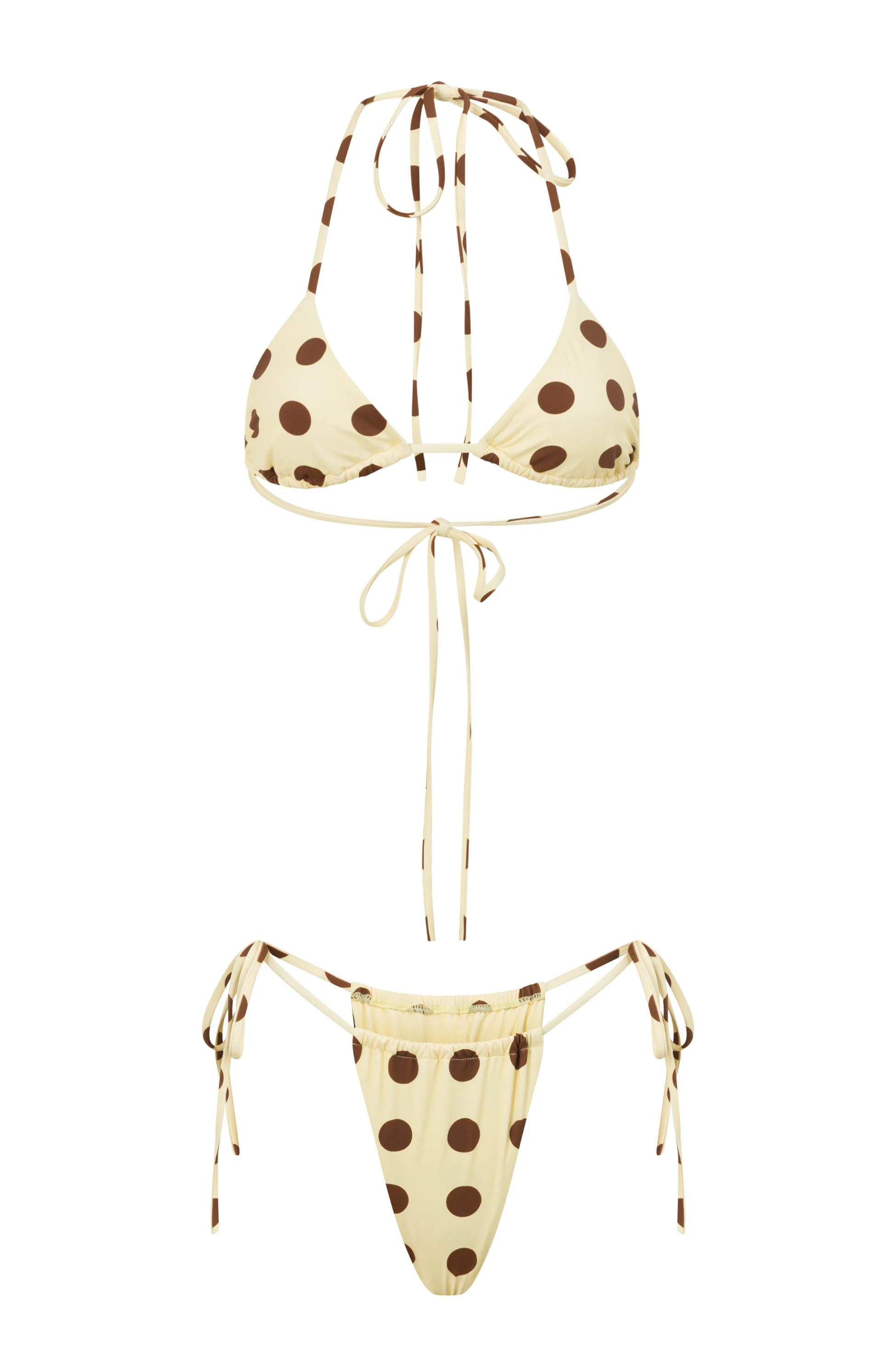 Sol Lemon Polka Bikini Top - Image 10
